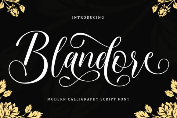 Blandore Font: Elegant Script for Makers