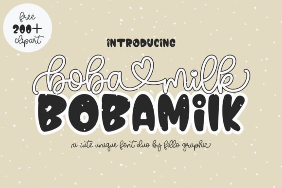 Boba Milk: A Charming Font for Creative Projects