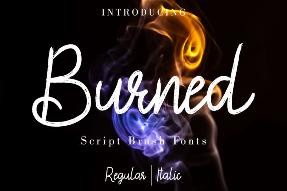 Burned: A Bold Script for Editorial Design