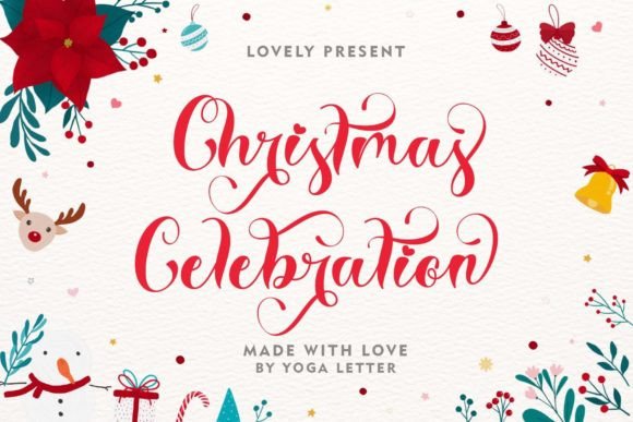 Christmas Celebration Font for Business