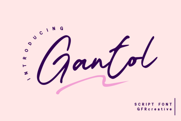 Gantol: A Script Typeface for Web Design