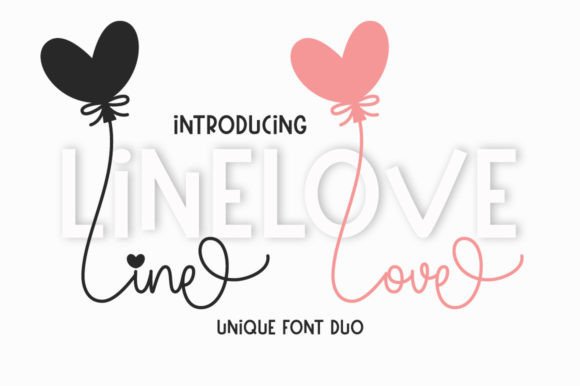 Line Love Duo Font for Editorial Design
