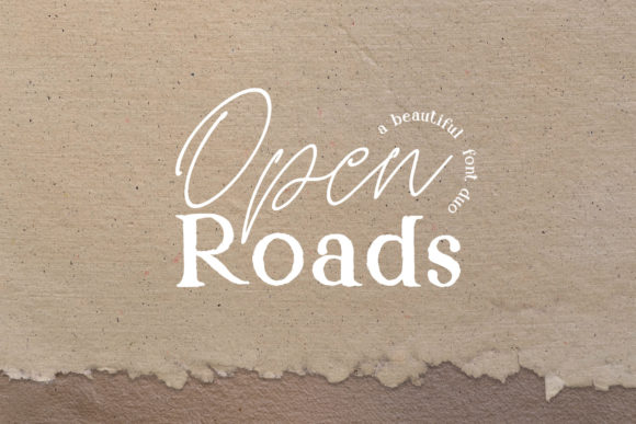 Open Roads Duo Font for Web Design