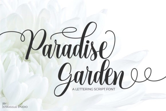 Paradise Garden Font for Creative Projects