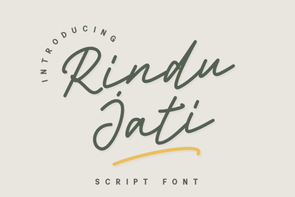 Rindu Jati: A Script Font for Web Design