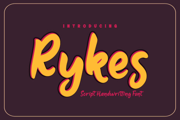 Rykes: A Magical Script Font for Creative Projects