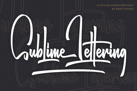 Sublime Lettering: A Fancy Handwritten Font