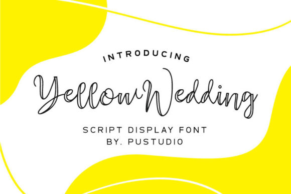 Yellow Wedding Font for Elegant Campaigns